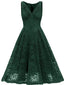 1950ER SPITZE BLUMEN SWING KLEID