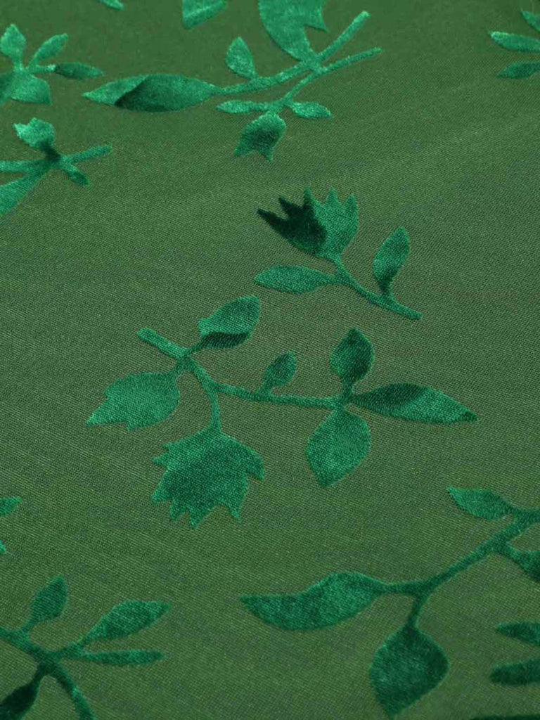 Grün 1930er Vintage Blumen Vintage Kleid