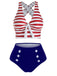 2PCS BIKINI MIT RIEMEN UND STREIFEN