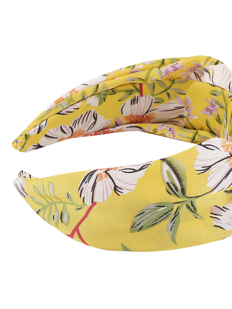 Retro Floral Knotted Bowknot Stirnband