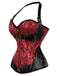ALLERHEILIGEN NECKHOLDER KORSETT STEAMPUNK GOTHIC BLUME
