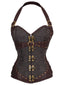 ALLERHEILIGEN NECKHOLDER KORSETT STEAMPUNK GOTHIC BLUME
