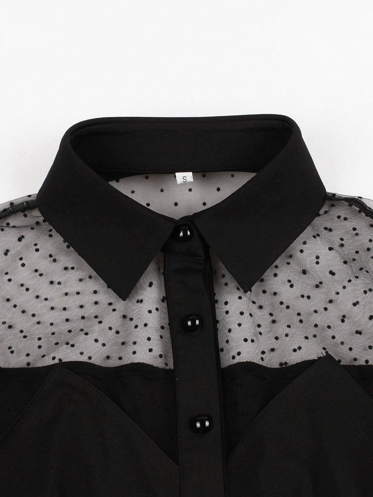 SCHWARZ PATCHWORK SPATIZEN BASIC KURZARM
