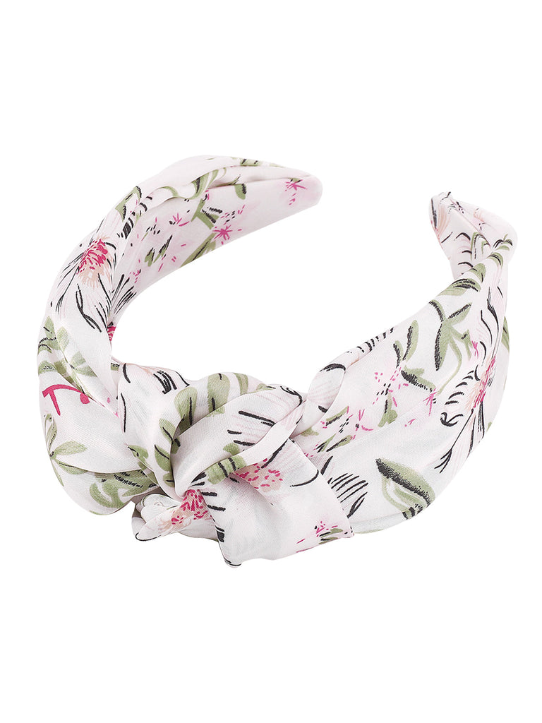 Retro Floral Knotted Bowknot Stirnband