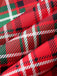Rot 1950er Weihnachten Plaid Ärmellos Kleid