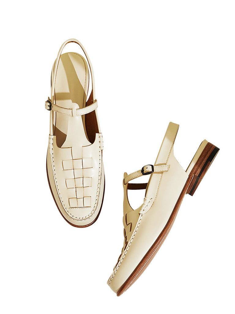 Handgeflochtene Retro Zehensandalen