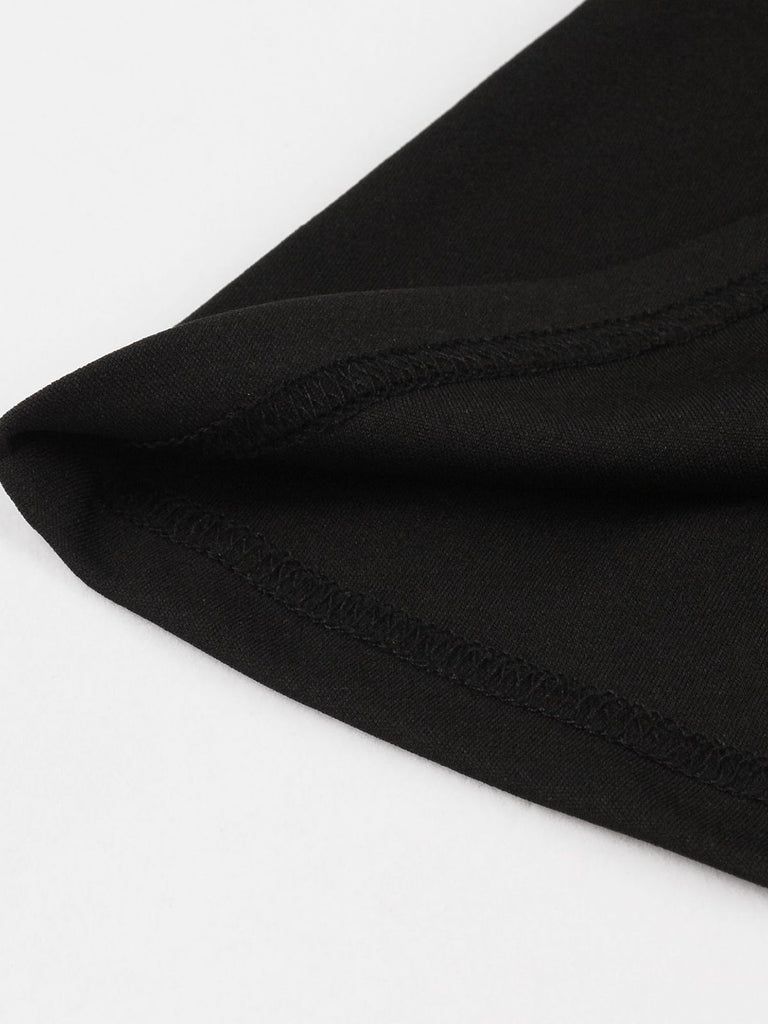 SCHWARZ PATCHWORK SPATIZEN BASIC KURZARM