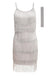 GRAU 1920ER FRINGE GROßE GATSBY KLEID MIT GÜRTEL