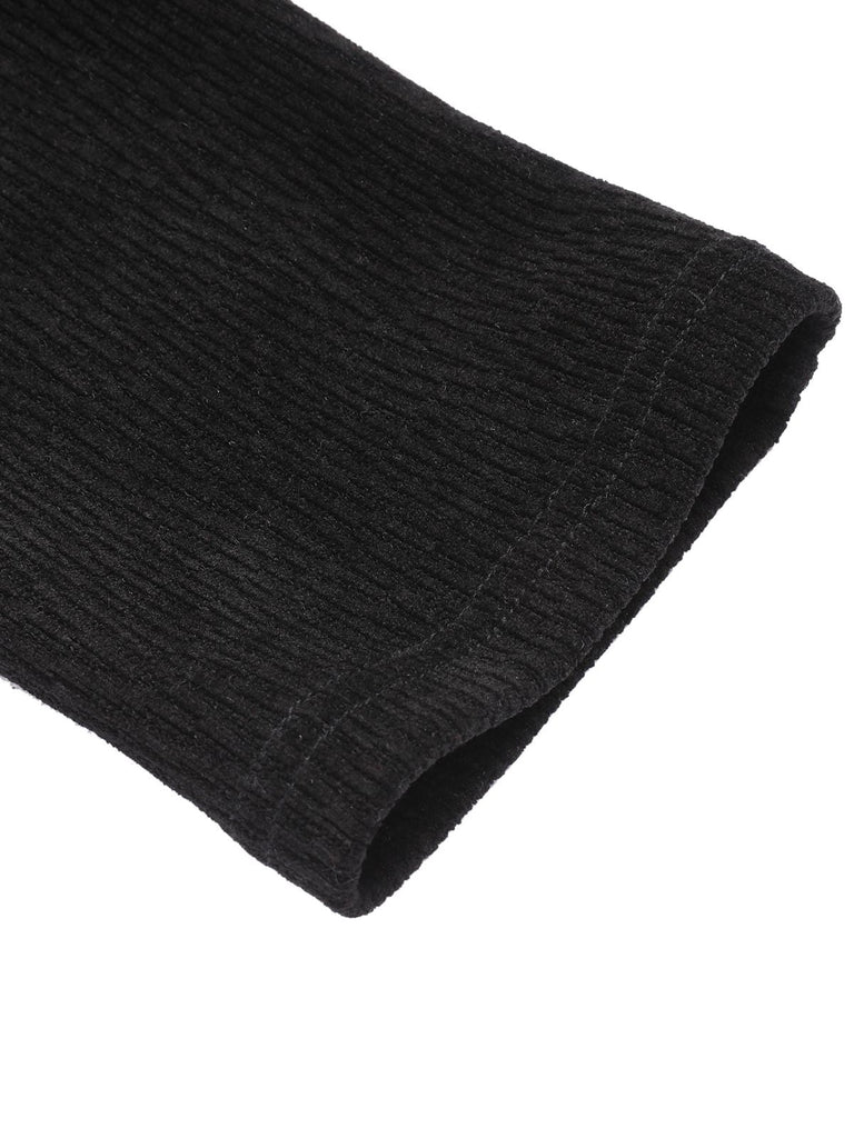 SCHWARZE STRICKJACKE AUS STRICKSTRICK