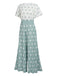 GRÜN-WEISS GEPOLSTERTER JUMPSUIT