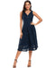 1950ER SPITZE BLUMEN SWING KLEID