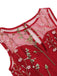 1950ER BLUMENGAZE SWING KLEID