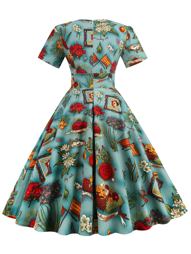 1950ER COMICS VINTAGE BLEISTIFTKLEID