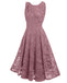 1950ER SPITZE BLUMEN SWING KLEID