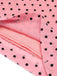 Rosa 1930er Polka Dot One-shoulder Jumpsuit