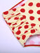 ROTE GEPUNKTE HALFTER-BIKINI-SET