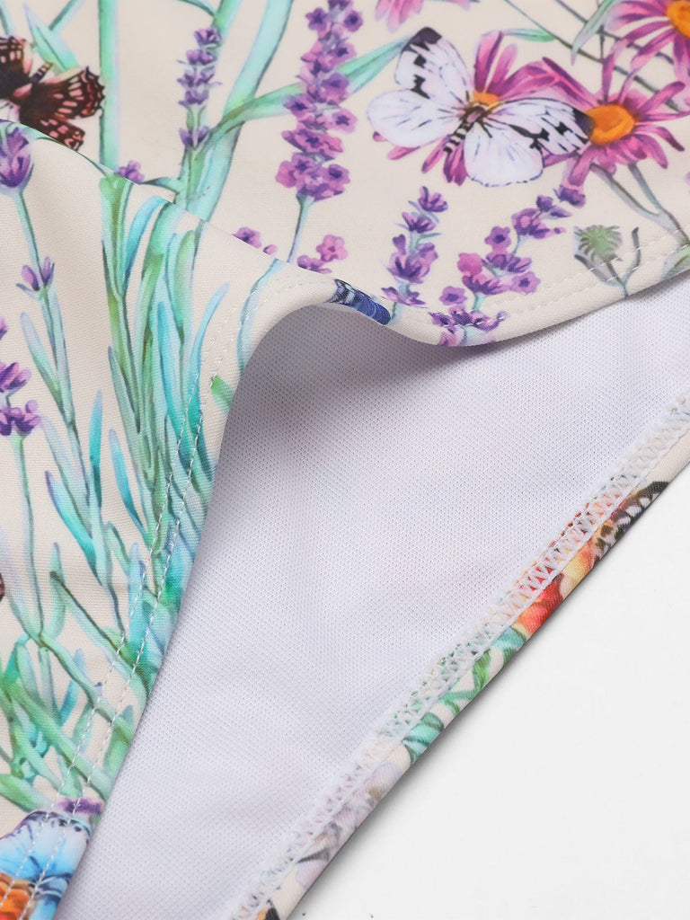 SCHMETTERLINGS HALFTER EINTEILIGES BIKINI-SET
