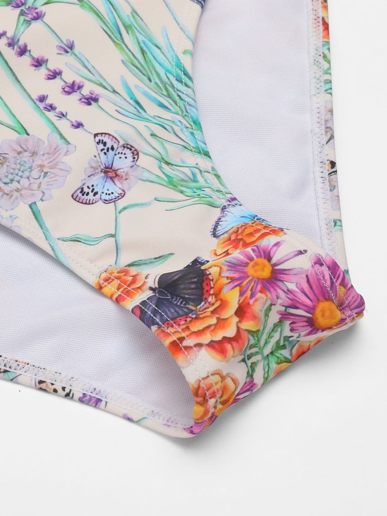 SCHMETTERLINGS HALFTER EINTEILIGES BIKINI-SET