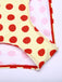 ROTE GEPUNKTE HALFTER-BIKINI-SET