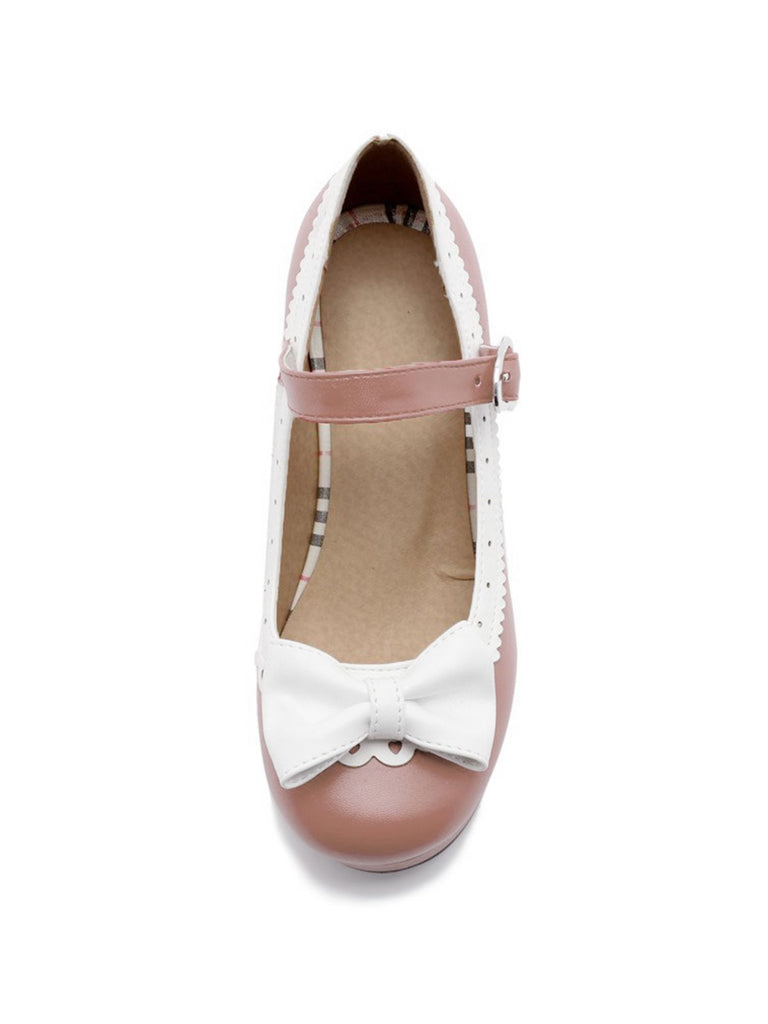 VINTAGE BOW  HOHE ABSATZ SANDALEN