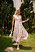 Hellrosa Schmetterlings Halter Kleid