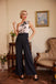 EIN-SCHULTER SPITZE SCHMETTERLINGS JUMPSUIT