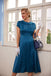 [Vorverkauf] BLAU VINTAGE KURZARM SWING KLEID