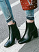 KURZE RETRO-STIEFEL MIT DICKEM ABSATZ