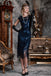 DUNKEL BLAU 1920ER FRANSEN GATSBY FLAPPER KLEID