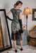 HELLGRAU 1920ER PAILLETTEN FRANSEN FLAPPER KLEID