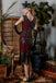 WEINROT 1920ER PAILLETTEN FRANSEN FLAPPER KLEID