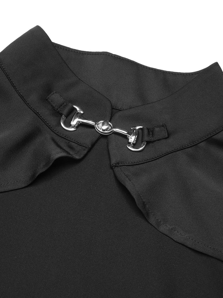 2PCS 1930er Gothic Fischschwanzkleid & durchsichtiger Mantel