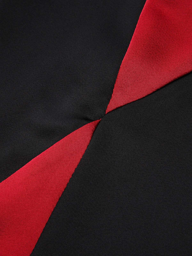 2PCS 1930er Gothic Fischschwanzkleid & durchsichtiger Mantel