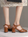 RETRO CUTOUT SANDALEN HIGH HEEL SCHUHE