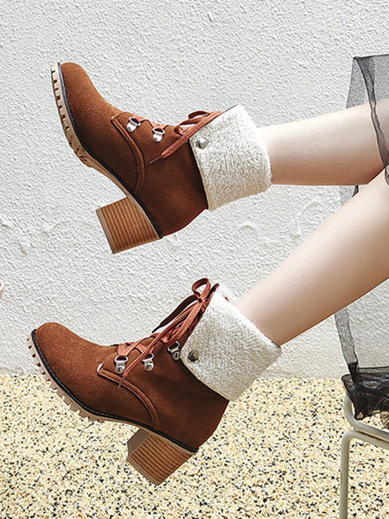 Weinrot Kurze Martin Britischen Stil Stiefel