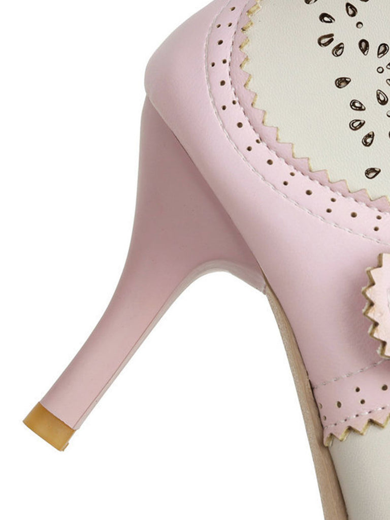 MARY JANE STILETTO-ABSATZ MIT RUNDEM KOPF