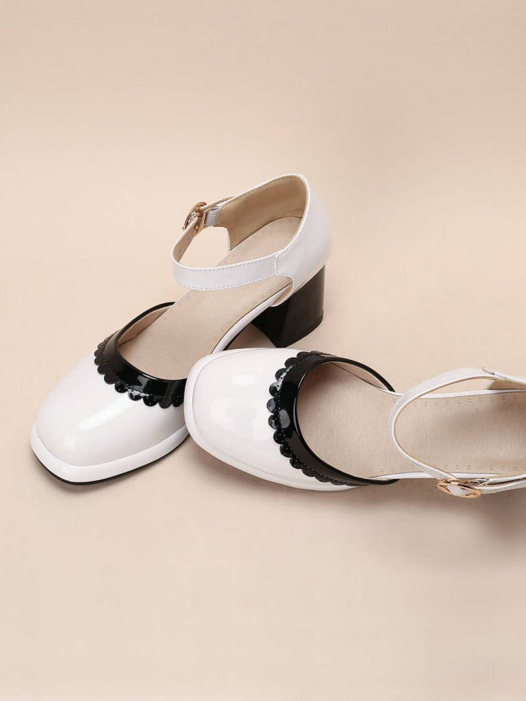 Rot RETRO KNÖCHELRIEMEN HIGH HEELS SCHUHE