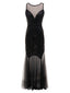 1920ER SCHWARZ PAILLETTEN HOCHZEIT KLEID