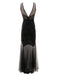 1920ER SCHWARZ PAILLETTEN HOCHZEIT KLEID