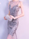 1920ER GRAU PAILLETTEN HOCHZEIT KLEID