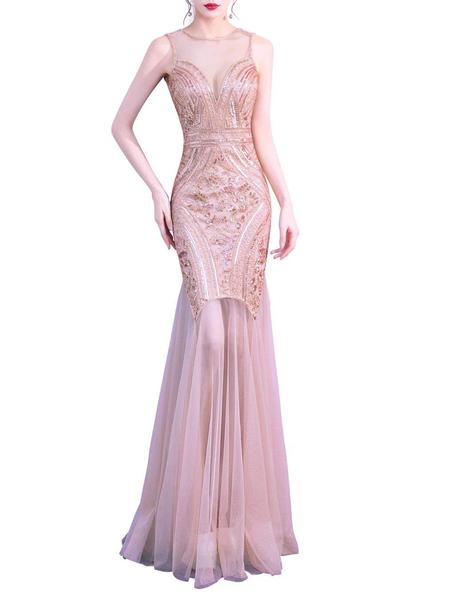 1920ER ROSA PAILLETTEN HOCHZEIT KLEID