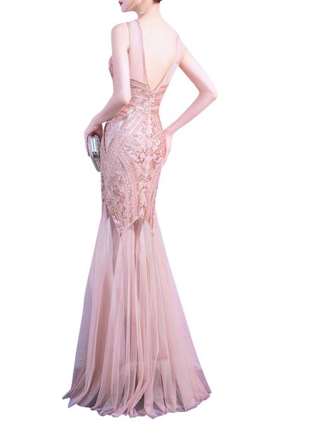 1920ER ROSA PAILLETTEN HOCHZEIT KLEID