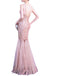 1920ER ROSA PAILLETTEN HOCHZEIT KLEID