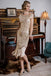1920ER  PAILLETTEN PERLEN FRANSEN KLEID