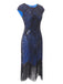 1920ER PAILLETTEN PERLEN FRANSEN KLEID