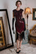 1920ER  PAILLETTEN PERLEN FRANSEN KLEID