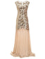 1920ER PAILLETTEN PERLEN VINTAGE ABENDKLEID