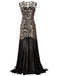 1920ER PAILLETTEN PERLEN VINTAGE ABENDKLEID