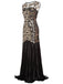 1920ER PAILLETTEN PERLEN VINTAGE ABENDKLEID