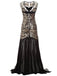 1920ER PAILLETTEN PERLEN VINTAGE ABENDKLEID